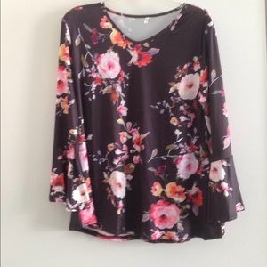 Floral Peplum Top